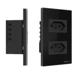TOMADA DUPLA 10A SMART WI-FI ETS 1002 PRETO