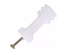 ISOLADOR CHATO BRANCO JEA ESTRELA C/ PARAFUSO