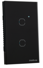 INTERRUPTOR SMART ZIGBEE TOUCH 2 PRETO EZS 1002