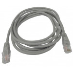 PATCH CORD FLEX. C/BOOT 4P RJ45/RJ45 CAT5e - 1,5 M CINZA