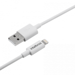 (L)CABO USB LIGHTNING (MFI APPLE) 1,2M (PVC BRANCO) - EUAL 12PB