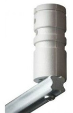 HASTE ALUMINIO JEA 25X25 W 75CM  C/4 ISOLADORES