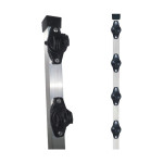 HASTE FERRO PRETA 75 CM C/4 ISOLADORES