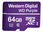 (L) CARTAO MICRO SD 64GB 32TBW WD PURPLE
