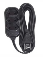 LEGRAND EXTENSAO SORT PP 3X0,75 2P+T 10A PRETO 1,3m