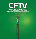 CONDUTTI CABO CFTV DCBL DUPLA CAPA BLINDADO PRETO BB 300MTS