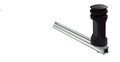 ISOLADOR PRETO CHATO COM PARAFUSO JEA