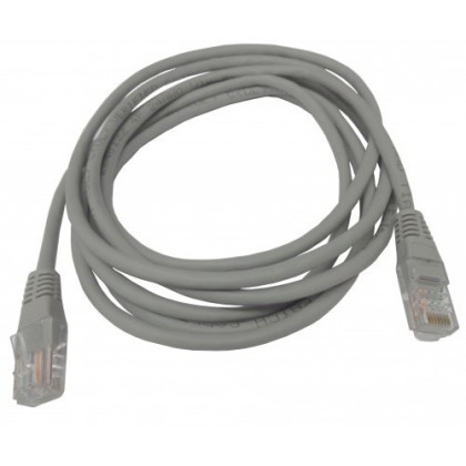 PATCH CORD FLEX. C/BOOT 4P RJ45/RJ45 CAT5e - 1,5 M CINZA