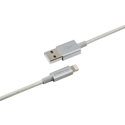 (L)CABO USB LIGHTNING 1.5M NYLON BRANCO EUAL15NB