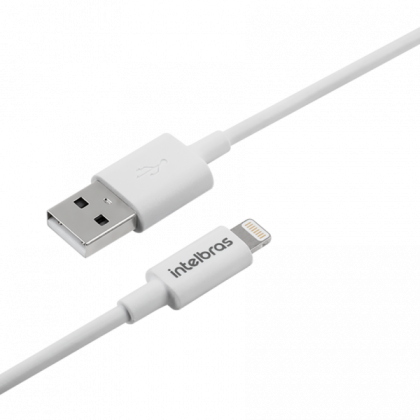 (L)CABO USB LIGHTNING (MFI APPLE) 1,2M (PVC BRANCO) - EUAL 12PB