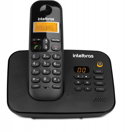 (P) TELEFONE S/FIO INTELBRAS TS 3130 PRETO
