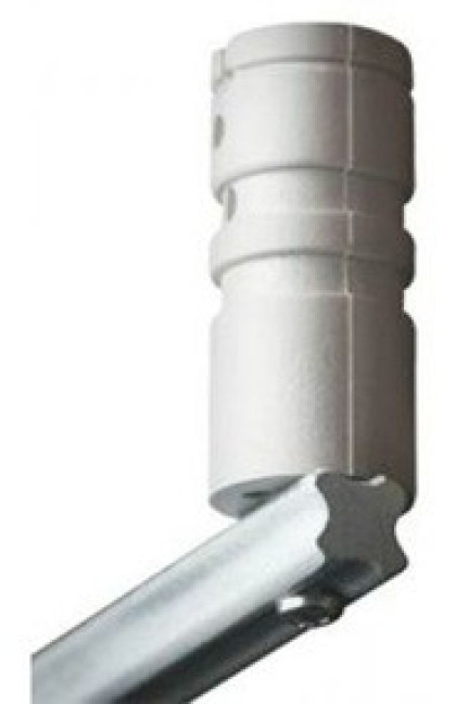 HASTE ALUMINIO JEA 25X25 W 75CM  C/4 ISOLADORES
