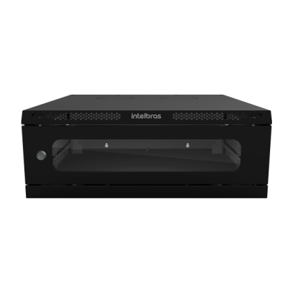 (L)MINI RACK DESMONTAVEL 3U 570MM PRETO PORTA ACR. INTELBRAS