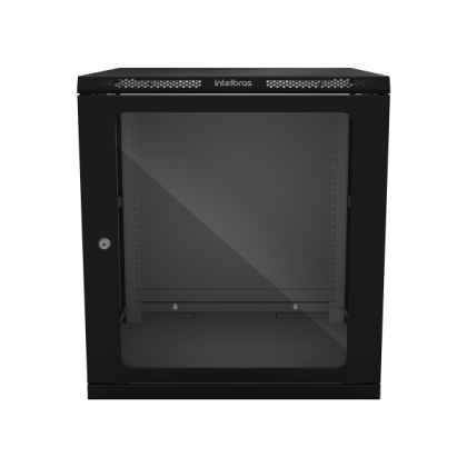 (L)MINI RACK DESMONTAVEL 12U 570MM PRETO PORTA ACR. INTELBRAS