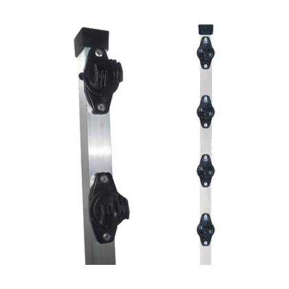 HASTE FERRO PRETA 75 CM C/4 ISOLADORES