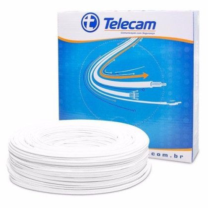 TELECAM CABO 4mm 90% COBRE FLEX + 2 INTERNO 26 AWG BR100M