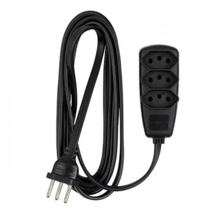 LEGRAND EXTENSAO SORT PP 3X0,75 2P+T 10A PRETO 10m