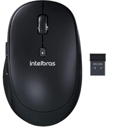 (P)MOUSE INTELBRAS MSI200 -SEM FIO PRETO BLISTER