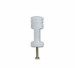 ISOLADOR BRANCO CHATO COM PARAFUSO JEA