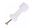 ISOLADOR CHATO BRANCO JEA ESTRELA C/ PARAFUSO