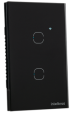 INTERRUPTOR SMART ZIGBEE TOUCH 2 PRETO EZS 1002