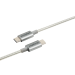 (L)CABO USB TYPE C-C 1,5M NYLON BRANCO EUCC15NB
