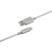 (L)CABO USB LIGHTNING 1.5M NYLON BRANCO EUAL15NB