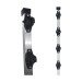 HASTE FERRO PRETA 75 CM C/4 ISOLADORES