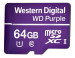 (L) CARTAO MICRO SD 64GB 32TBW WD PURPLE