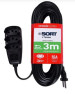 LEGRAND EXTENSAO SORT PP 3X0,75 2P+T 10A PRETO 3m