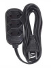 LEGRAND EXTENSAO SORT PP 3X0,75 2P+T 10A PRETO 1,3m