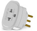 ADAPTADOR UNIVERSAL 2P+T 10A/250V BRANCO