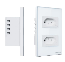 TOMADA DUPLA 10A SMART WI-FI ETS 1002 BRANCO