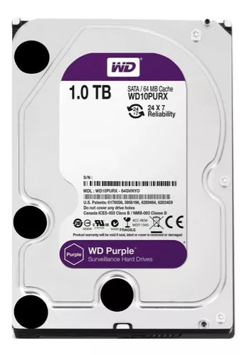 (L)HD 1TB WESTERN DIGITAL PURPLE - 64MB