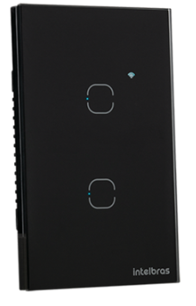 INTERRUPTOR SMART ZIGBEE TOUCH 2 PRETO EZS 1002