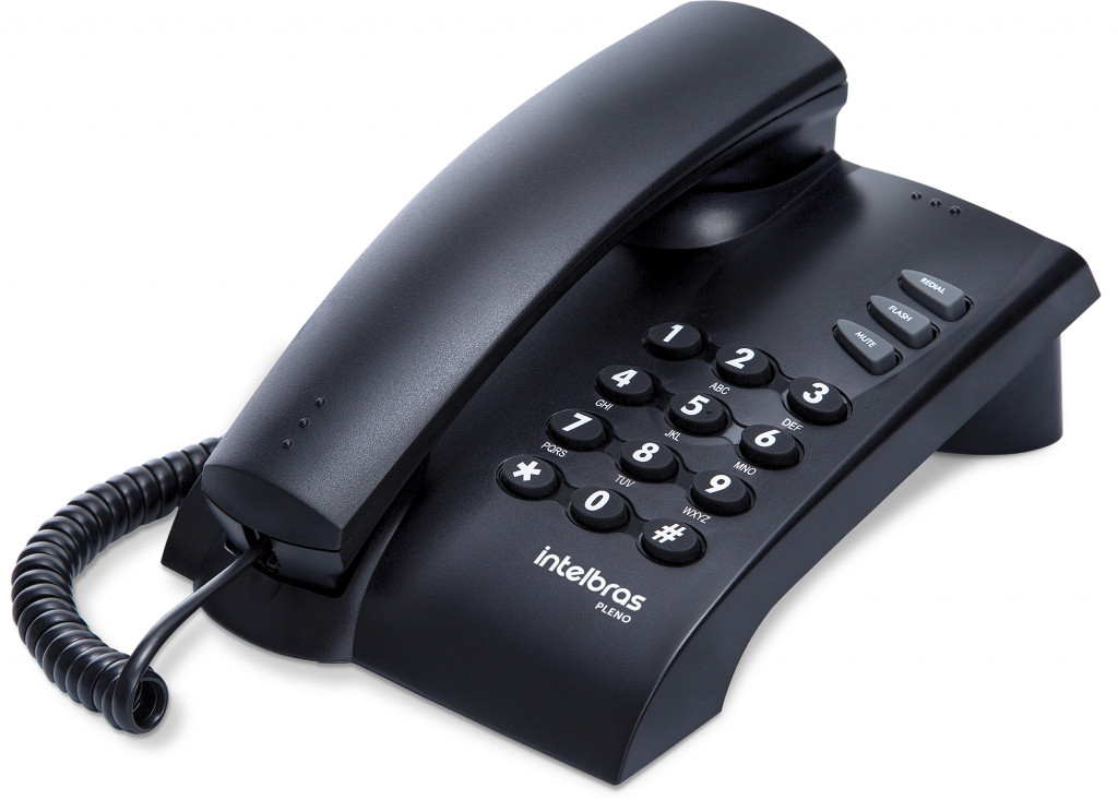 (P) TELEFONE PLENO INTELBRAS GRAFITE PRETO