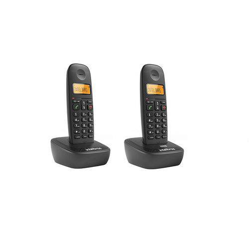 (P) TELEFONE SEM FIO INTELBRAS TS 2512 PRETO