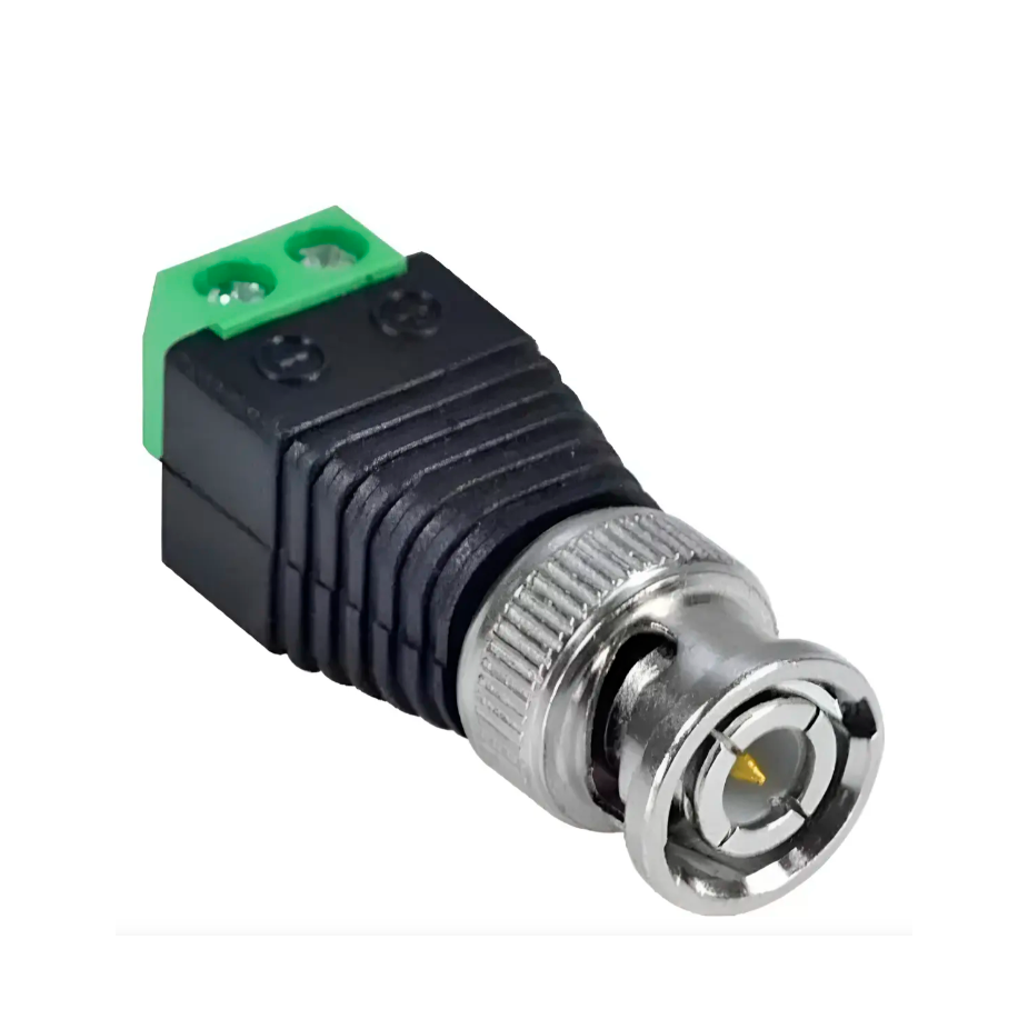 CONECTOR BNC MACHO COM BORNE