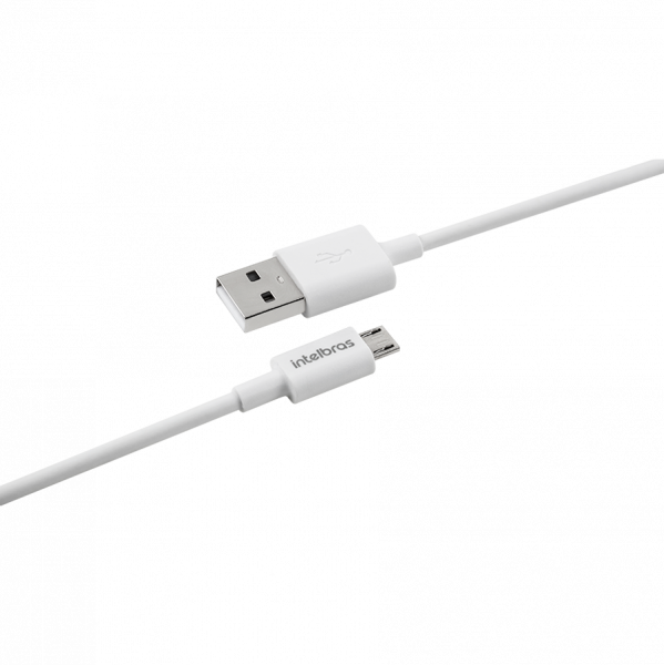 (L)CABO USB MICRO B 1.2M PVC BRANCO EUAB12PB