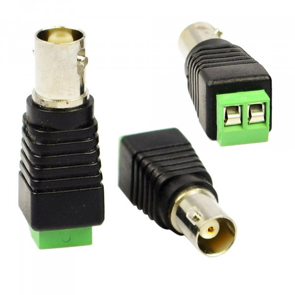 CONECTOR BNC FEMEA COM BORNE C/5