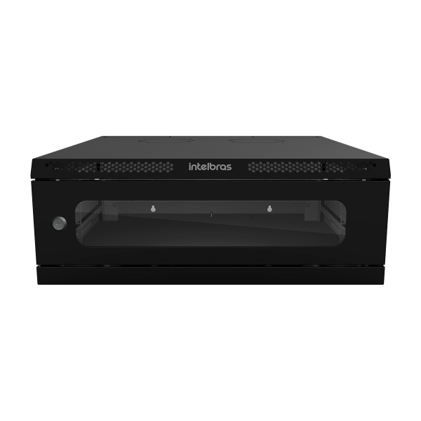 (L)MINI RACK DESMONTAVEL 3U 570MM PRETO PORTA ACR. INTELBRAS