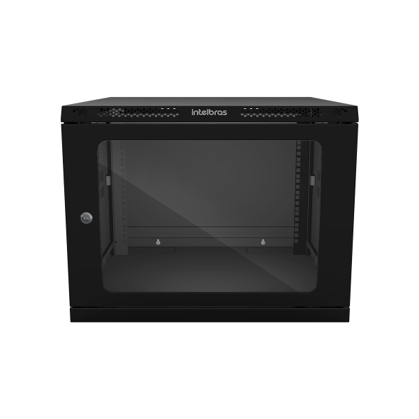 (L)MINI RACK DESMONTAVEL 8U 570MM PRETO INTELBRAS