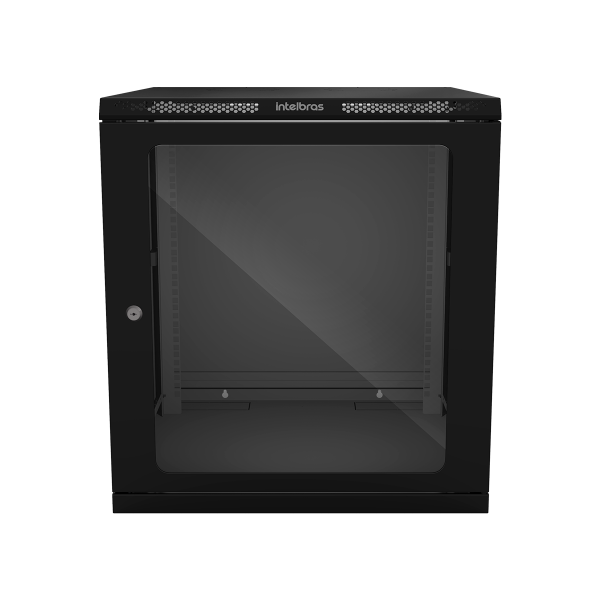 (L)MINI RACK DESMONTAVEL 12U 570MM PRETO PORTA ACR. INTELBRAS