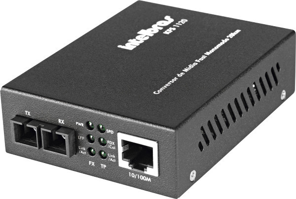 CONVERSOR DE MIDIA FAST MONOMODO 20KM KFS1120 - INTELBRAS