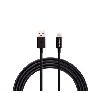 (L) CABO USB - USB C 1,2M PVC PRETO EUAC 12PP