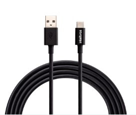 (P) CABO USB-C 1,2M PVC PRETO EUCC 12PP