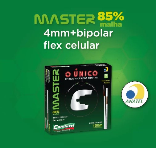 CONDUTTI CABO COAXIAL 4MM MASTER 85% 26AWG CX100MTS